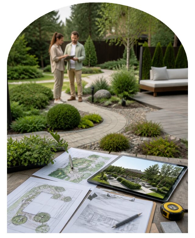 Дизайн проект сада в Октябрьском по цене от 15536 р. | Метпроект-Ктб